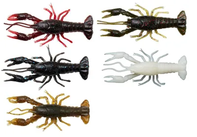 Produktbild von Savage Gear Ned Craw 6,5cm 2,5g - 4 Gummikrebse, Farbe:Black & Red