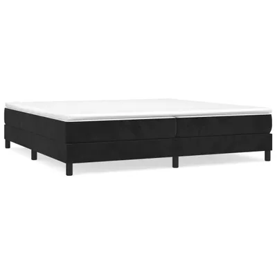 Immagine prodotto di vidaXL Letto a molle con materasso nero 200x200 cm in velluto