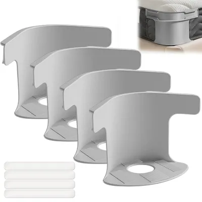 Image de Attaches pour draps avec sangles de fixation – maintiennent les draps bien en place et bien tendus, adaptées aux matelas (4 pièces)