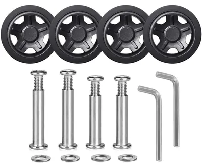 Produktbild von Set mit 4 Ersatzrädern für Koffer, 50 x 11 mm