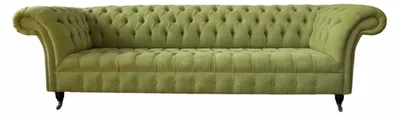 Zdjęcie produktu dla Zielona sofa Chesterfield Sofa 4 osobowa Tapicerka Kanapy Sofy Nowe