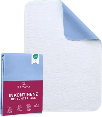 Produktbild von Inkontinenzunterlage 90 x 160 cm, Wasserdicht, Waschbar, Atmungsaktiv, für Babys, Kinder, Erwachsene