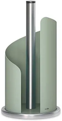 Produktbild von PromoHome® Küchenrollenhalter - Edelstahl - freistehend - H30xØ15 cm Moderner Halter für Küchenpapier mit rutschfesten Füßen