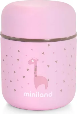 Produktbild von Miniland Baby Isolierbehälter 280ml für Babynahrung SILKY FOOD THERMOS MINI, Rose