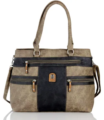 Produktbild von irisaa Handtasche Damen Shopper Mittelgroß Schultertasche Multifunktionale Henkeltasche Umhängetasche mit Abnehmbarem Schulterriemen und vielen Fächern