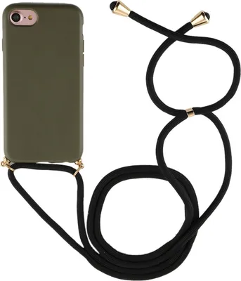 Produktbild von Mobigear Lanyard iPhone 7 Flexibles TPU Handykette - Grün