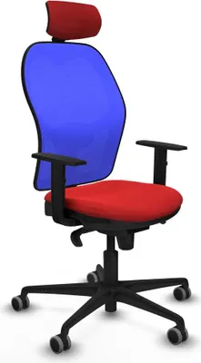 Produktbild von Bürostuhl mit Kopfstütze Piqueras y Crespo 1D036G2 Rot