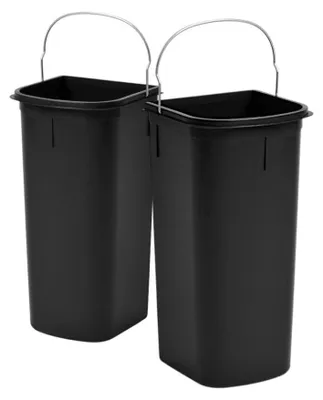 Produktbild von Hailo Inneneimer PAAR 1226249 schwarz 2x8 Liter 185x170x365 mm für DUO