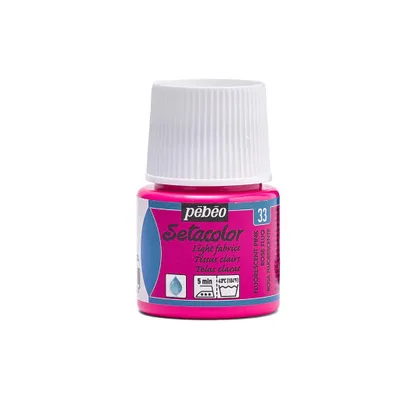 Image de Pébéo Setacolor Light Fabrics 45 ml, Rose fluo