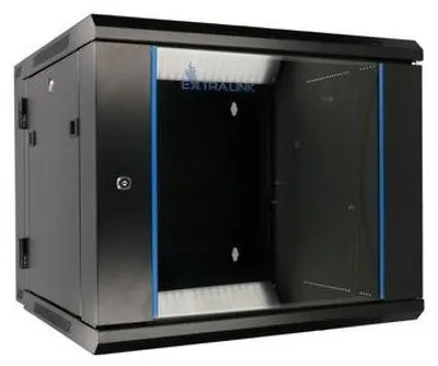 Immagine prodotto di Armadio di rete Extralink Armadio per server Alloggiamento a parete 19" 12U 12U 600 x 600 AZH Nero