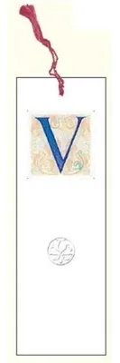 Produktbild von Lesezeichen mit Anagramm: Buchstabe V – DaVinci