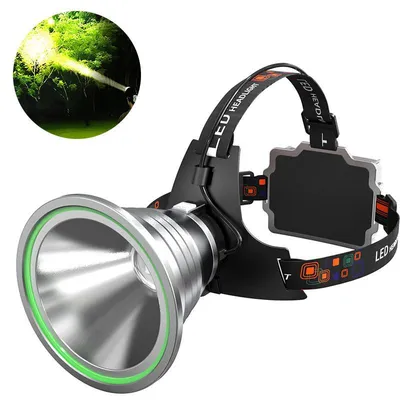 Produktbild von LED Stirnlampe Extrem Hell,10400mAh Akku USB Wiederaufladbar,Profi Kopflampe mit Bewegungssensor, Powerbank-Funktion & Wasserschutz,für Outdoor, Angeln & Camping