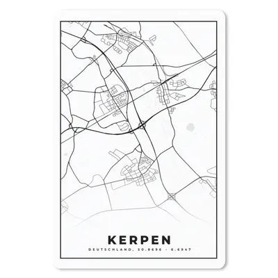 Produktbild von MuchoWow® Mauspad Mousepad Kerpen - Karte - Stadtplan 40x60 cm - Mousepads - Maus Mat - Pad - Mausunterlage - Schreibtisch Accesoire