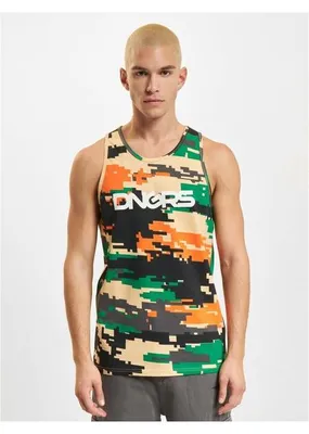 Image de Débardeur pour homme Dangerous DNGRS Shrill Tank Tops, motif pixel camouflage - Taille S