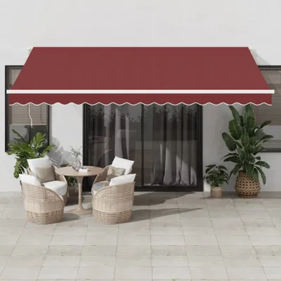 Produktbild von Maison Exclusive - Markise Automatisch Burgunderrot 450x350 cm