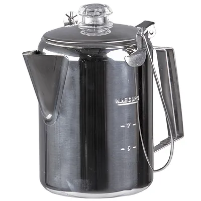 Immagine prodotto di Caffettiera in acciaio inox con percolatore, per 9 tazze