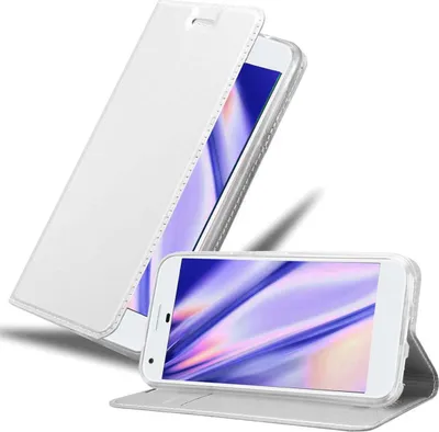 Produktbild von Cadorabo Handyhülle für Google PIXEL Schutz Hülle in Silber Cover Etui Book Case Booklet