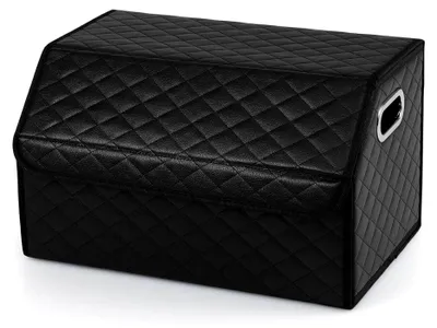 Produktbild von Kofferraum-Organizer mit Deckel, 35 L faltbar, Aufbewahrungsbox für SUV und Limousine mit abnehmbarem Trenner und Griffen, ideal für Camping und Zuhause