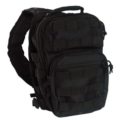 Produktbild von Schwarzer taktischer Rucksack 100% Polyester 30X22X13 cm Miltec 50221