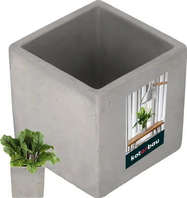 Obrázok produktu pre Kvetináč KOTARBAU® 11x11 cm na kvety Rastliny z dekoratívneho betónu Štvorec