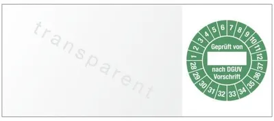 Produktbild von Dreifke® Kabelprüfplakette  von ___ nach DGUV Vorschrift, 2028-2037, F...