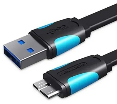 Image de Câble de charge plat USB 3.0 A vers Micro-B 0,50 mètre