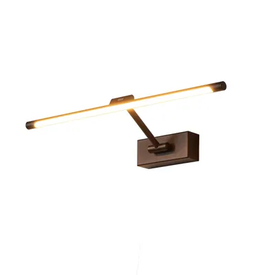 Produktbild von „MIRO“ 48 cm 10 W LED-Wandleuchte für Bilderbeleuchtung – Warmweiß 2700 K, schwenkbar, Schutzart IP20 Schwarz