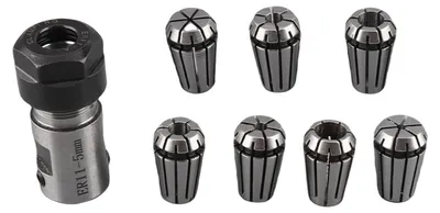 ER11 Spannzangen-Set 1–7 mm, 7-teilig, für CNC-Fräsen