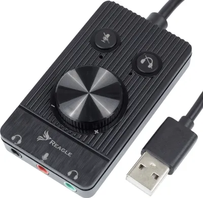 Immagine prodotto di Scheda audio USB Reagle Microfono per cuffie 48K 16 BIT