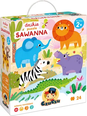 Image de CZUCZU Puzzle Sauvage Savane pour Enfants 92276
