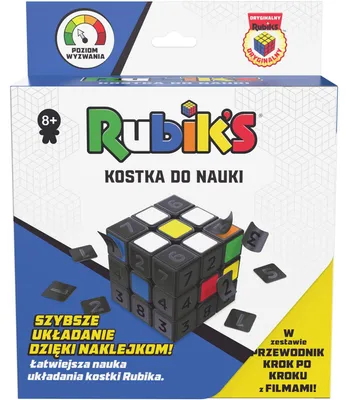 Produktbild von Rubik’s Cube, Coach Cube, 3x3 Lernwürfel mit Stickern, Zauberwürfel, 8 Jahr(e)