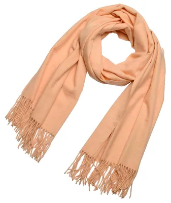 Productafbeelding van DonDon dames winterscarf, groot en zacht, 200 x 70 cm - Abrikozenkleur