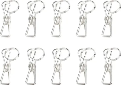 Produktbild von 10pcs Table Card Clips wiederverwendbares Metall Desktop -Nummer -Menü -Anzeigehalter für Hochzeitsveranstaltungen Restaurantpartys 70 mm Silber
