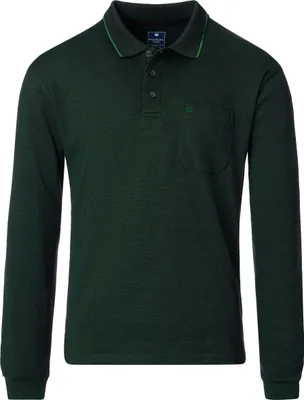 Produktbild von Redmond - Herren Polo-Shirt Langarm (252880700), Größe:XXL, Farbe:Grün(600)
