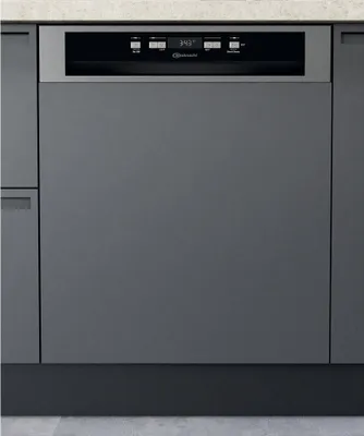 Produktbild von Bauknecht IBBC 3C33 X, Halb integriert, Standardgröße (60 cm), 1,3 m, Korb, Edelstahl, 14 Maßgedecke