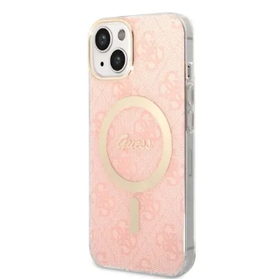 Produktbild von Guess Zestaw Gubpp14mh4eacsp+ Charger Iphone 14 Plus15 Plus 6.7 4g Print Handyhülle Durchsichtig  Durchsichtig One Size