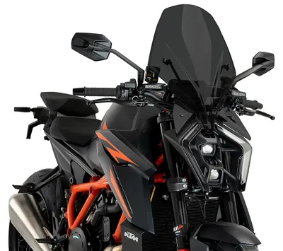 Immagine prodotto di Cupolino PUIG Naked touring fumè scuro omologato ABE per Ktm