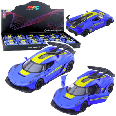 Obrázek produktu pro Sportovní vůz Metal Race Drive Opening Doors Blue 1:32