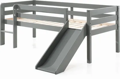 Produktbild von Spielbett >PINO< in Grau - 207,6x83x175 (BxHxT)