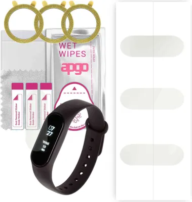Produktbild von apgo 3 Stück Schutzfolie, Matt, kompatibel mit Garett Fit 7 Smartwatch, Hydrogel Displayschutzfolie mit Positionierhilfe, Displayfolie, robust und kratzfest