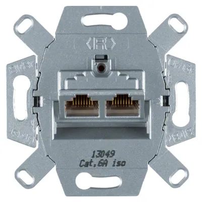 Produktbild von Berker 4587 - 2 x RJ-45 - Metallisch - 72 V - 0,5 A - 10 Stück(e)