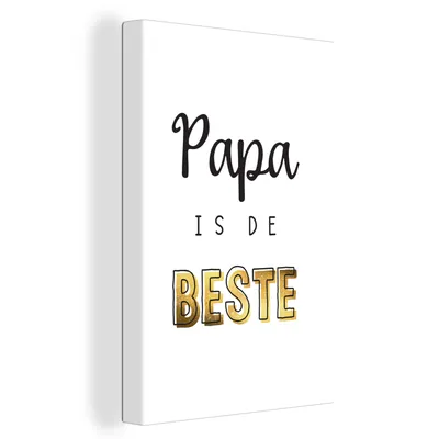 Obrázek produktu pro OneMillionCanvasses® Malba na plátně Nástěnná malba na plátně - Citáty - Den otců - Přísloví - Táta je nejlepší - 20x30cm