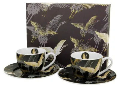 Produktbild von Duo Cranes at Night Espressotassen-Set 2 Stück Porzellan
