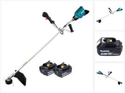 Zdjęcie produktu dla Makita DUR 369 AF2 Akumulatorowa wykaszarka szczotkowa 36 V ( 2x 18 V ) 43 cm bezszczotkowa + 2x akumulator 3,0 Ah - bez ładowarki
