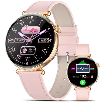Produktbild von 2026 Neu AI Smartwatch Damen mit EKG Blutdruck Menstruationszyklus Schlaf Rosa