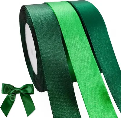Produktbild von Grünes Geschenkband Hochzeit Stoff 66m Satinband 20mm Schleifenband für Taufe Geburtstag Deko