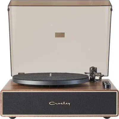 Image de Platine vinyle Crosley Stave Noyer