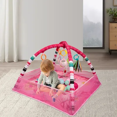 Produktbild von Lernmatte Baby Matte 5 Spielzeuge mit 18 sensorischen Bällen mit Spielbogen