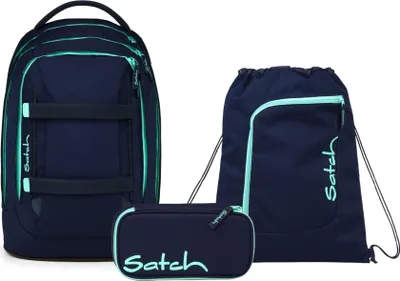 Produktbild von Satch, Schulrucksack-Set PACK Ocean Mint 3-teilig, ab 5. Klasse