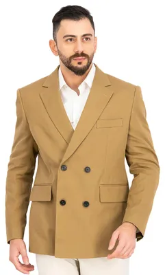 Image de Blazer pour homme Lacoste, coupe slim, élégant, couleur marron, en lin